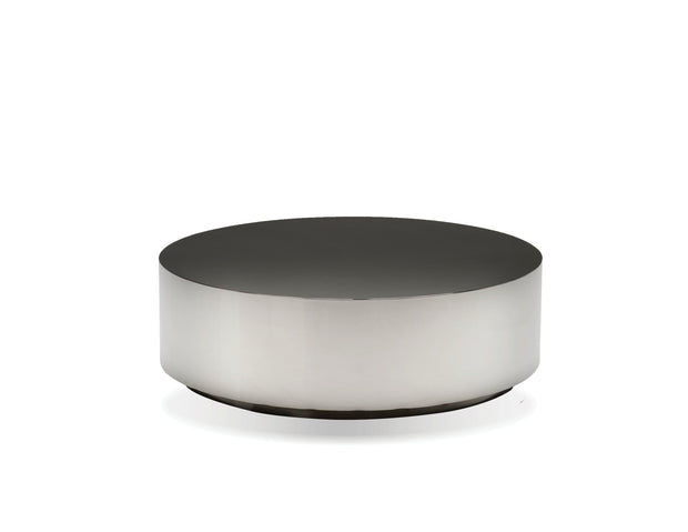 sphere round coffee table without sharp corners with silver finish, fits in small space & living room, luxury and modern furniture in Canada